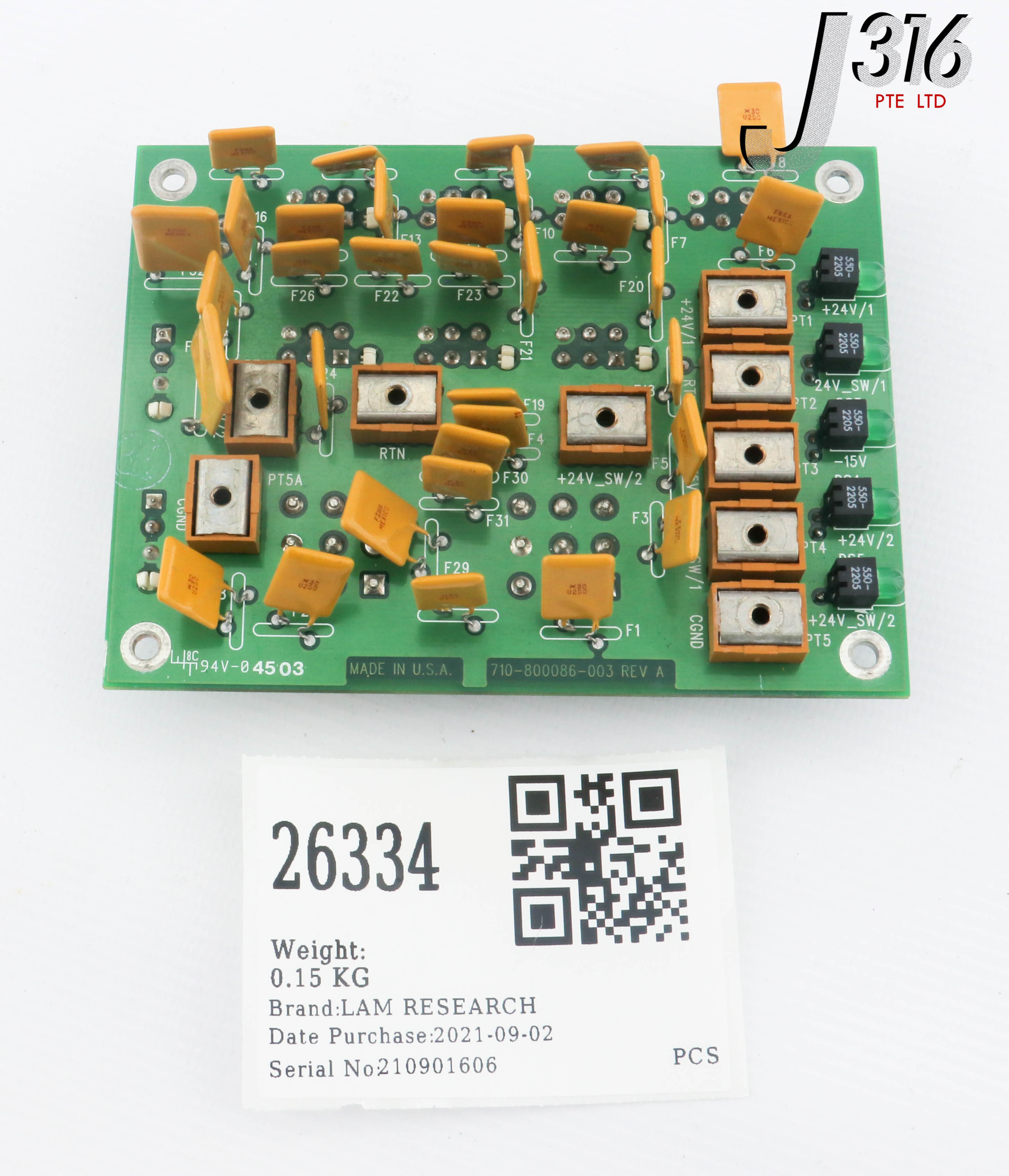 オーディオインターフェイス 26334 LAM RESEARCH PCB, DC DIST, PM, 300MM 810-800086-004 | eBay